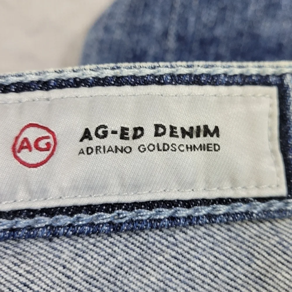 AG Adriano Goldschmeid The‎ Stilt Crop Jeans Distressed Look Size 29
